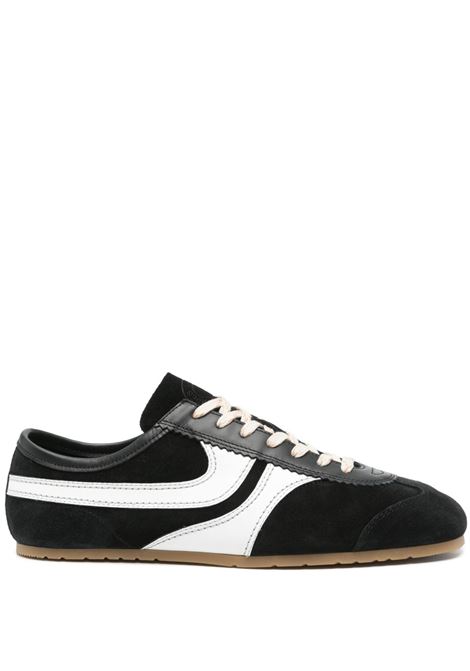 Sneakers in camoscio con bordi a contrasto in nero e bianco Dries van noten - uomo DRIES VAN NOTEN | MS2511503900